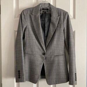 RW&Co plaid one button blazer w inside pocket